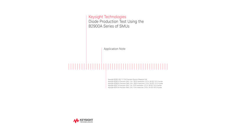 Diode Production Test Using the B2900A Series of SMUs